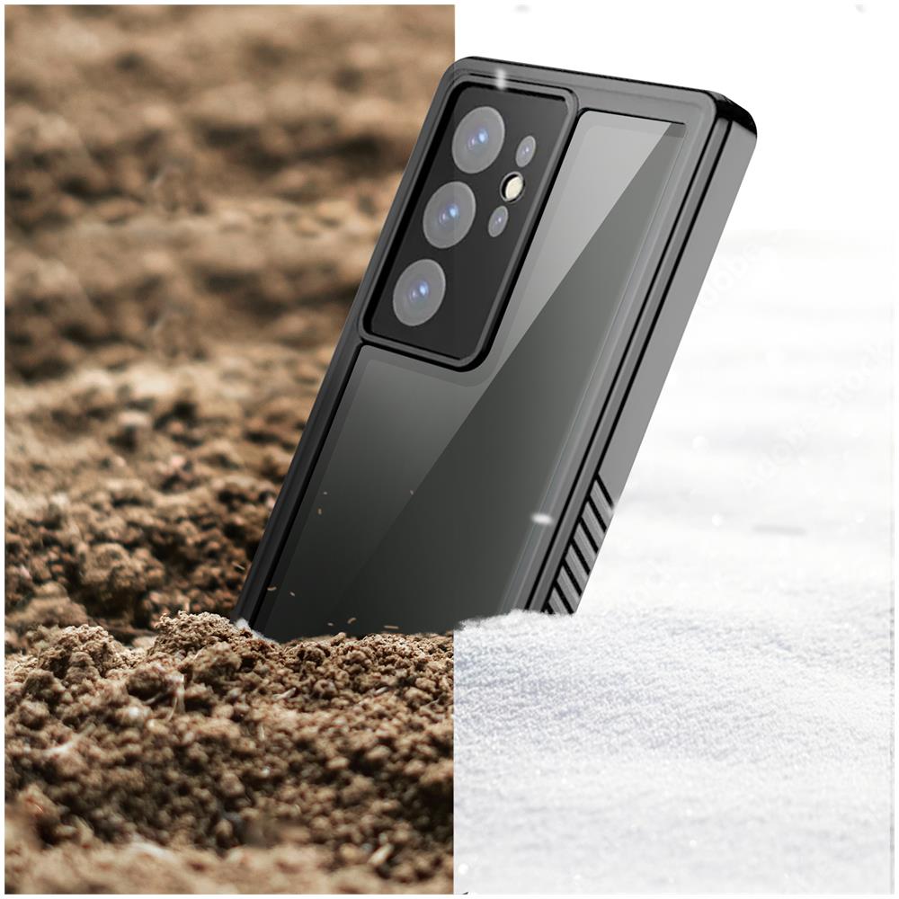 Cover Completa Per Samsung Galaxy S23 Ultra Waterproof Bordo Nero - Foto 2