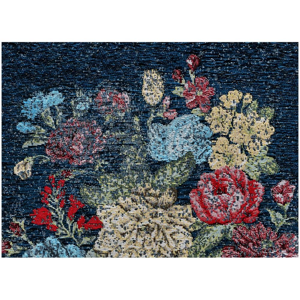 Tappeto Arredo Antiscivolo Camera Salotto Disegno Floreale Danubio Zaffiro By Suardi 140x200 Zaffiro - Foto 2