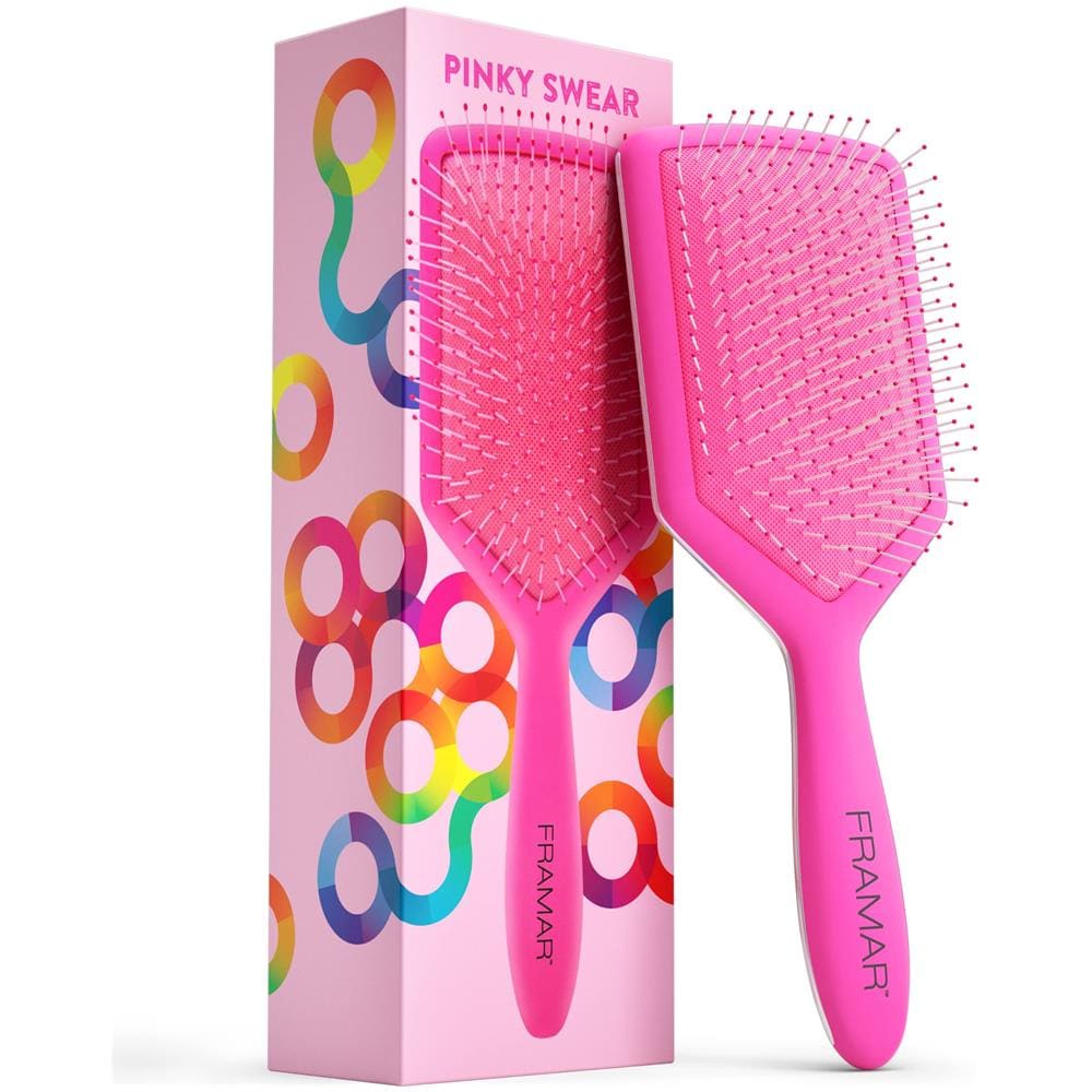 Spazzola Districante, Spazzola Paddle - Spazzola Districante Elegante, Spazzola Per Capelli No More Tangles - Spazzole Per Capelli Per Donna, Uomo E Bambino (rosa) - Foto 1