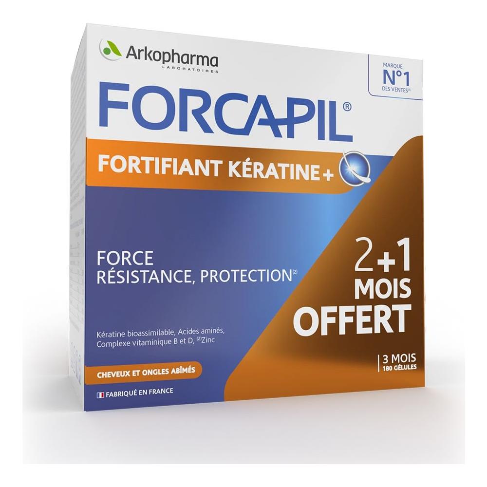 Cheratina + Rinforzante 3 Mesi Zinco, Vitamina B 180 Capsule Forcapil Capelli E Unghie - Foto 1