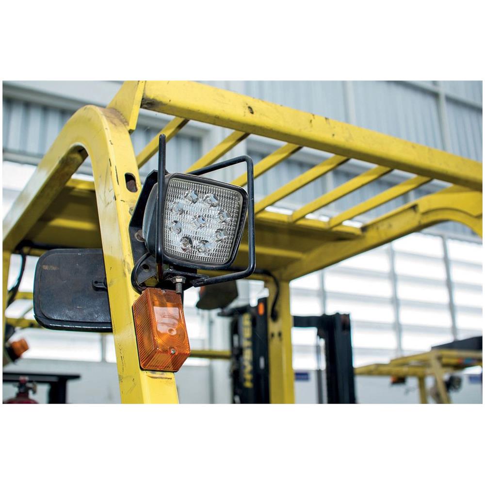 Faro Ausiliario 9 Led Quadrato Auto Nero, Indicatore Fuori Strada, 27w / 180lm, 9-32v - Foto 3