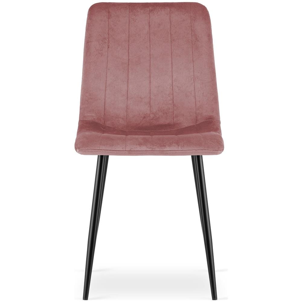 Sedia JEWA - Elegante rivestimento in velluto rosa per soggiorno, cucina, sala da pranzo CODICE 4080 - Foto 2