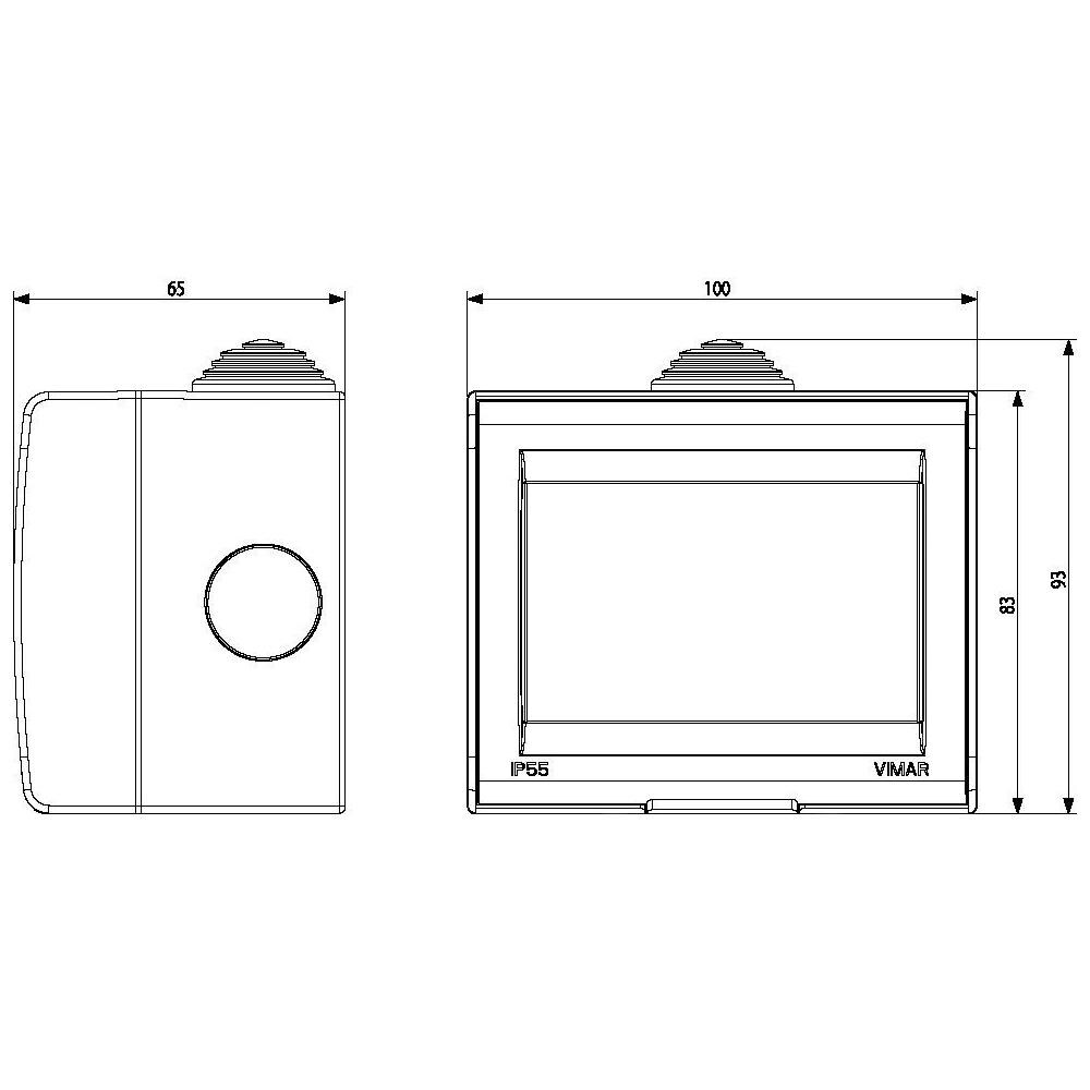 13533 - Contenitore Ip55 3m Idea / 8000sp Grigio - Foto 2