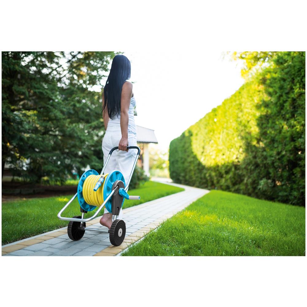 Carello Avvolgitubo Manuale Per Un Tubo 1/2"" 60m - Foto 2