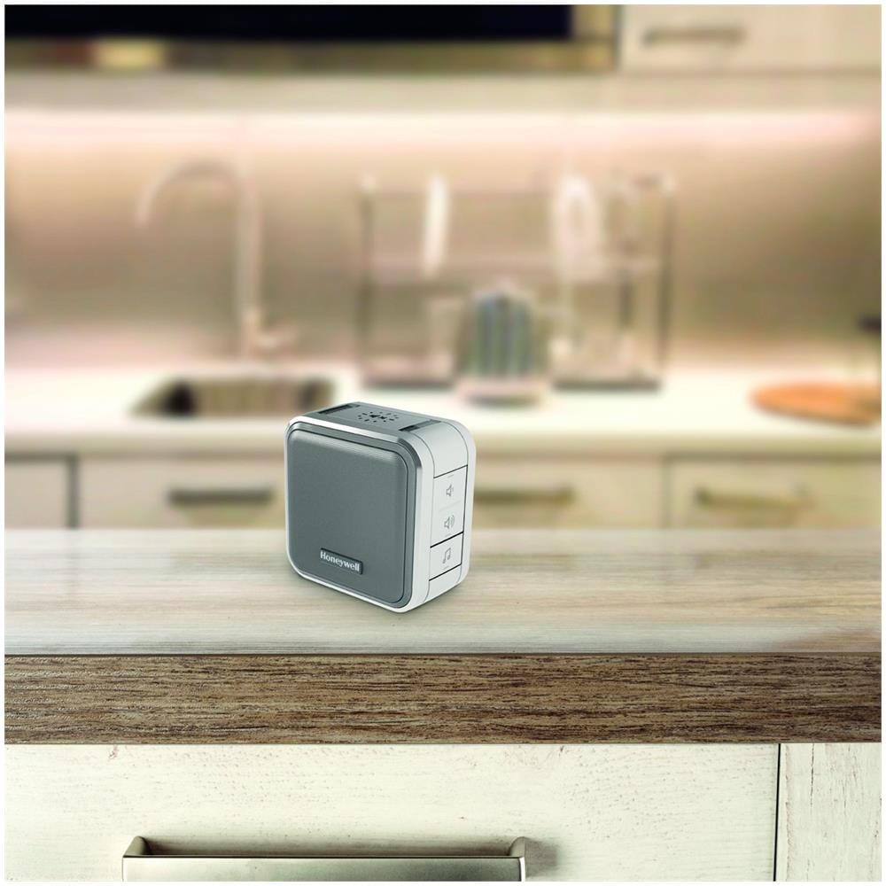 Kit Campanello Portatile senza Fili con Indicatore Halo, Funzione Sospensione e Pulsante - Grigio - Foto 2