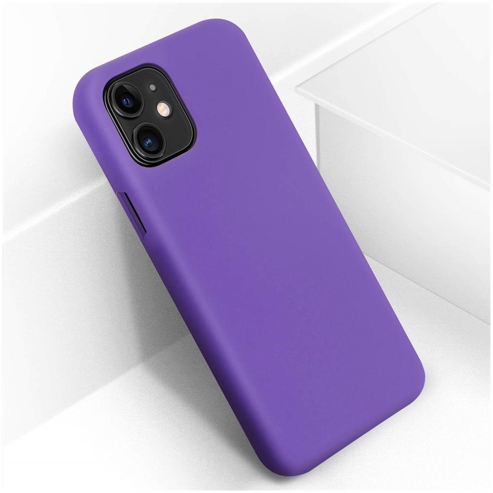 Cover Silicone Apple Iphone 11 Semi-rigida Opaca Finitura Soft Touch Viola - Foto 2