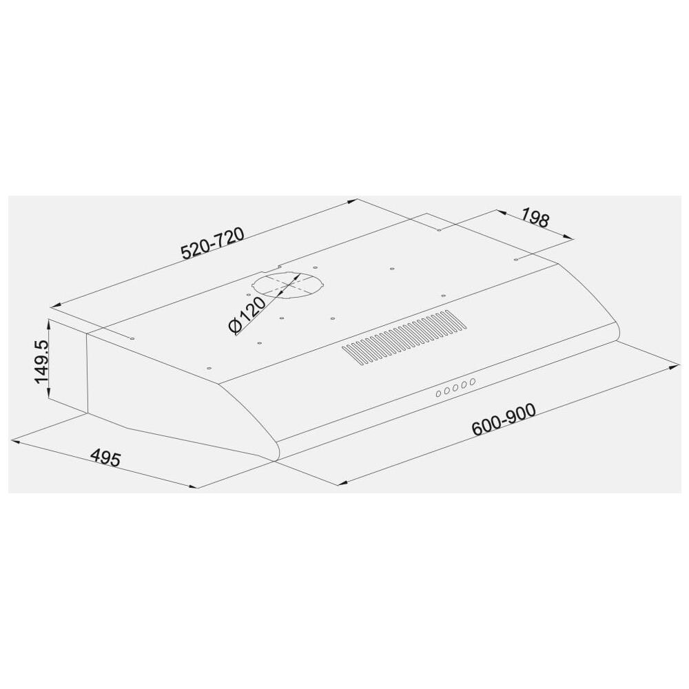 1201 Cappa a Incasso Argento 483 m³ /h - Foto 4