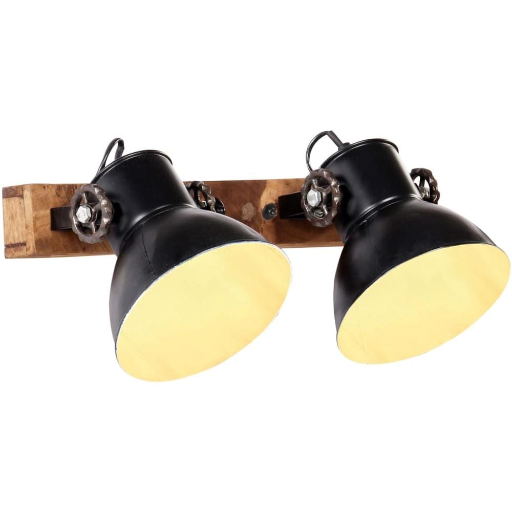 Lampada Da Parete Stile Industriale Nero Spento 45x25 Cm E27 - Foto 1