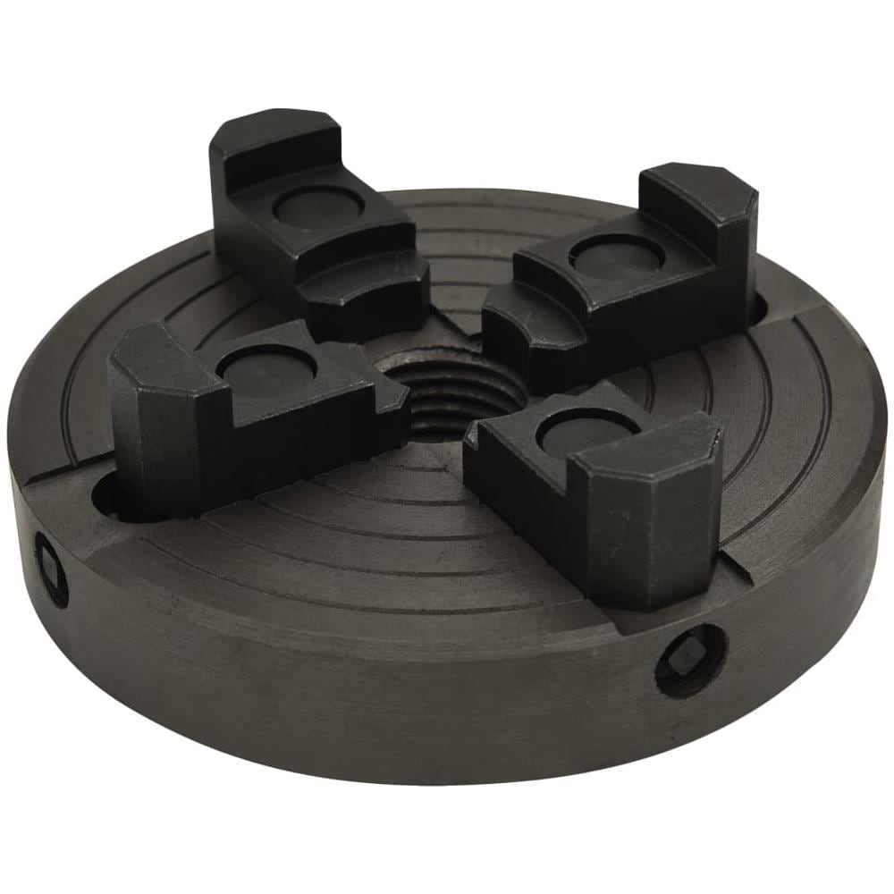 Mandrino Legno A 4 Griffe Connessione Acciaio Nero M33 150x63mm - Foto 5