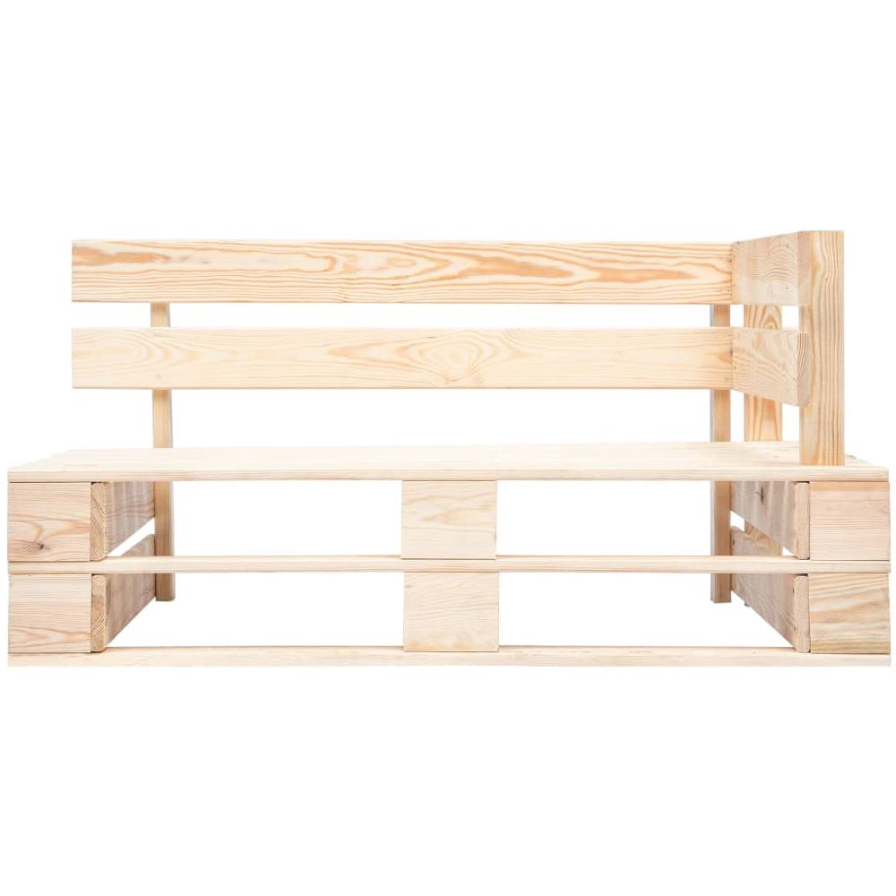 Divano Angolare da Giardino su Pallet Legno di Pino Impregnato - Foto 3