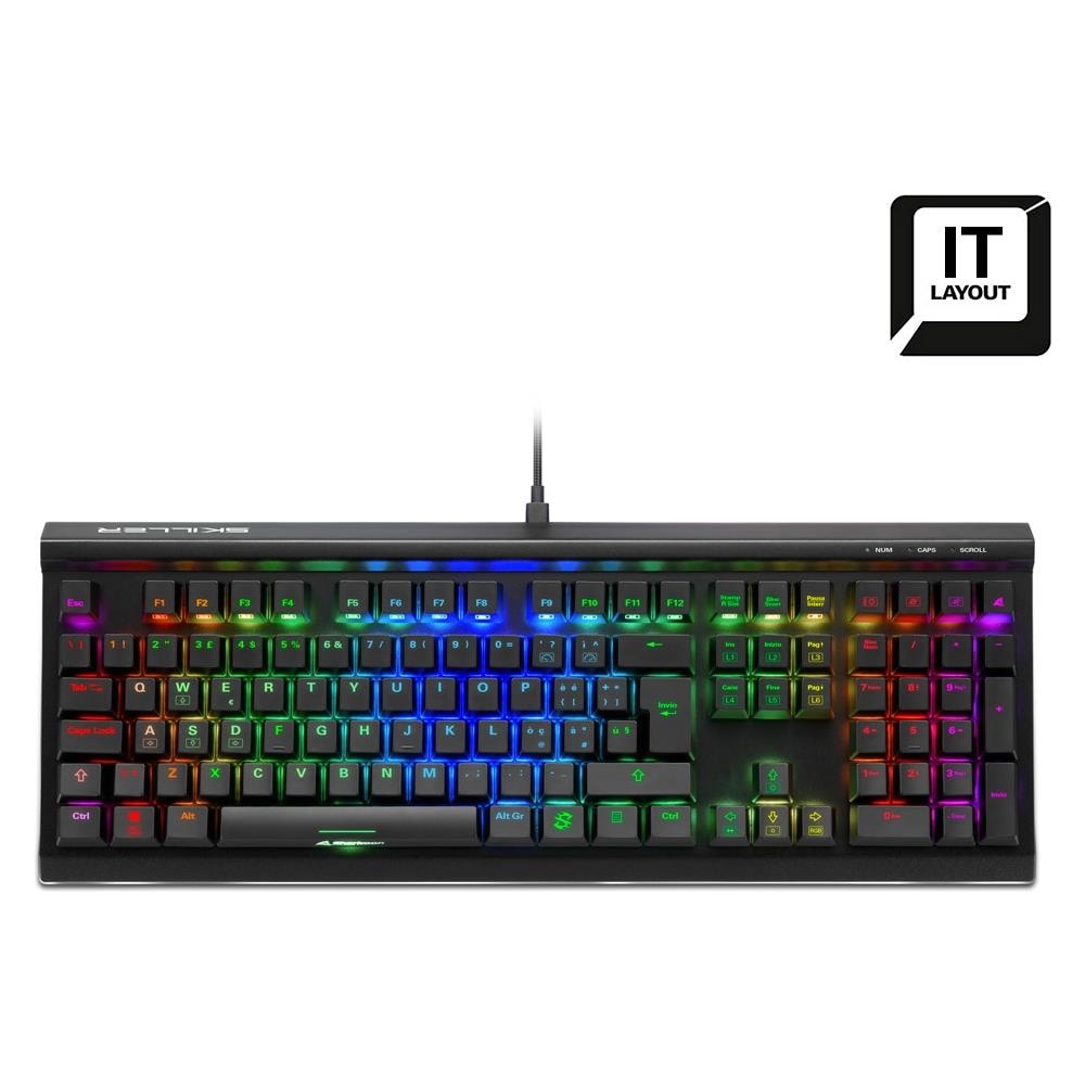 Tastiera USB SKILLER SGK60 BROWN (Layout Italiano) Colore Nero - Foto 1