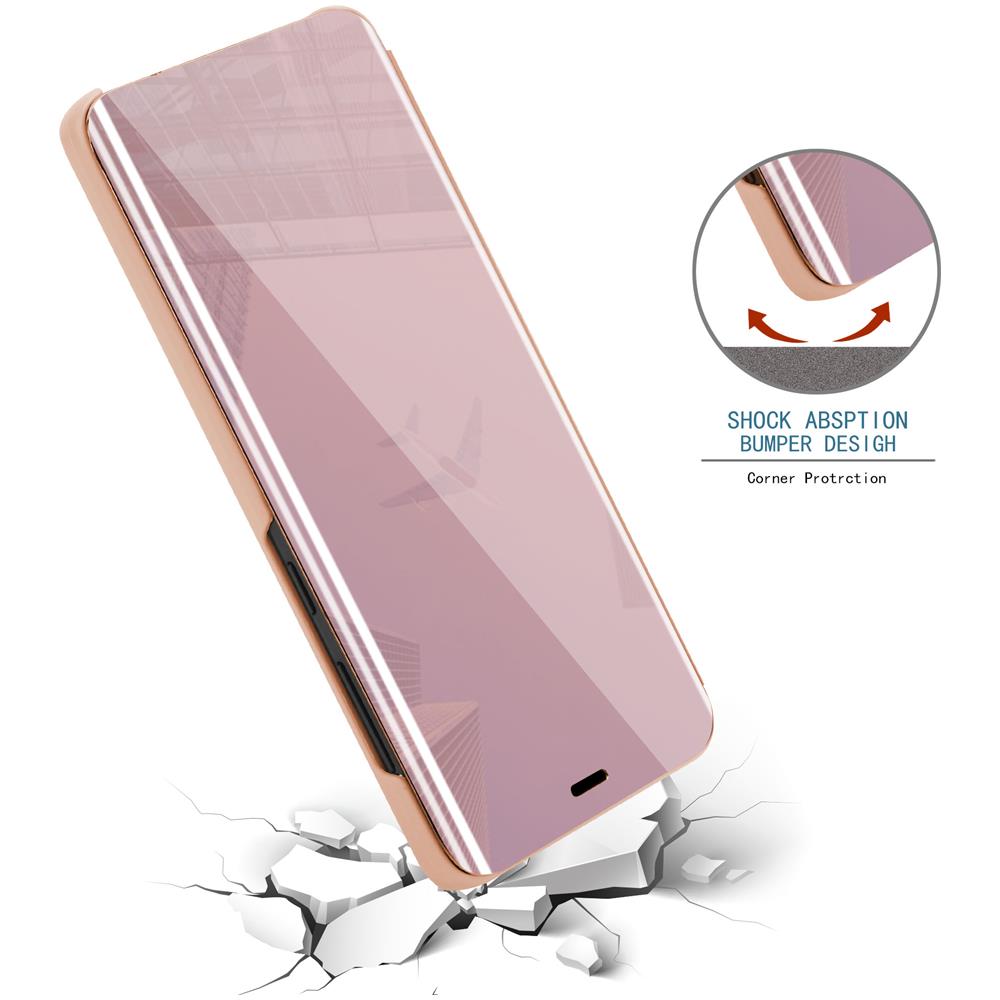 Custodia Compatibile Con Samsung Galaxy S9 Plus In Kunzit Rosa - Clear View Specchio Coperchio Protettivo Con Funzione Di Supporto Protezione A 360 Gradi - Foto 7