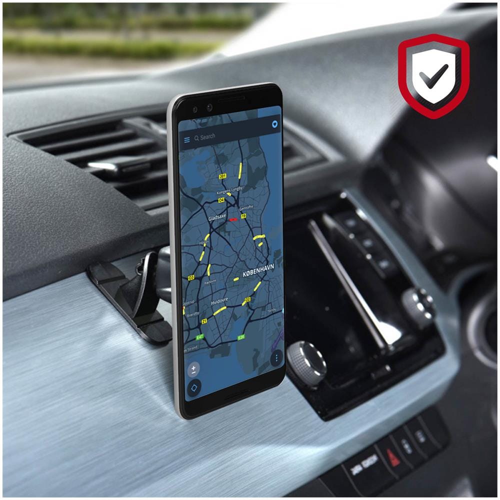 Supporto Auto Magnetico Smartphone, Griglia Aerazione,, Nero Carbonio - Foto 10