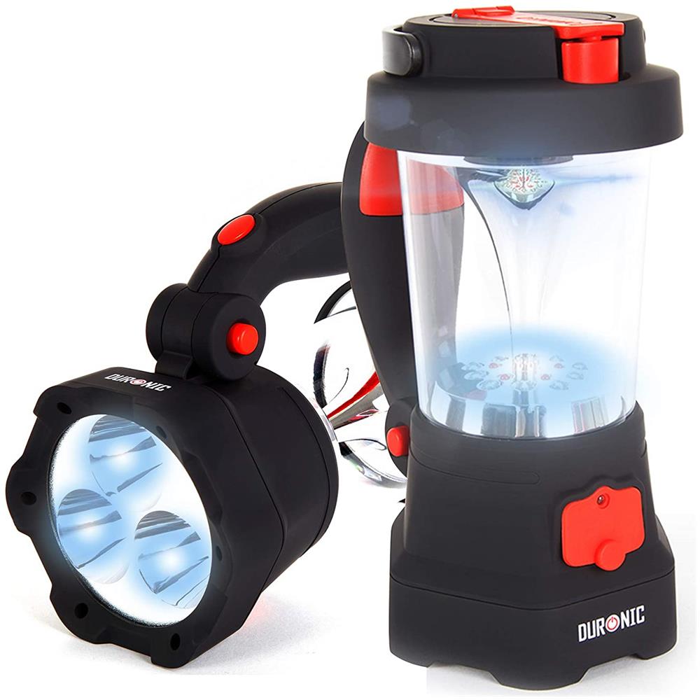 Hurricane Torcia Ricaricabile 4 In 1 - Funzione Lanterna, Torcia, Luce D’emergenza Rossa Sos E Carica Batterie - Ricarica Usb E Dinamo - Foto 1