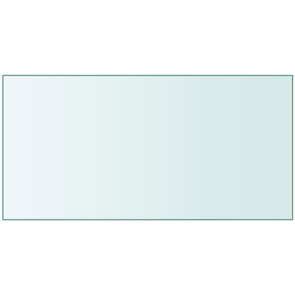 Piano Tavolo Trasparente 50x100 cm Vetro Temperato - Foto 1