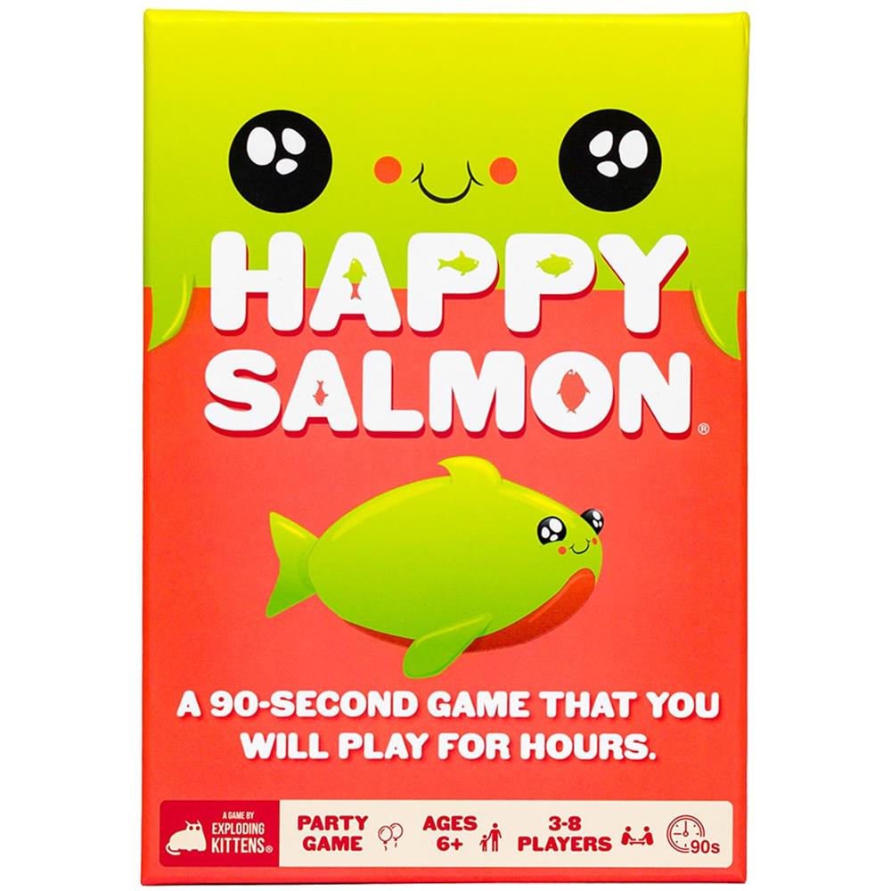 Exploding Kittens Happy Salmon Festa Per Tutta La Famiglia - Giochi Di Carte Per Adulti, Ragazzi E Bambini - Foto 2
