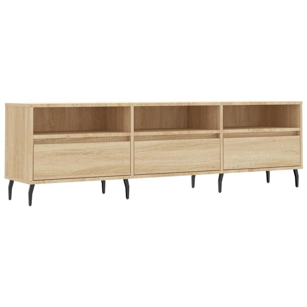 Mobile Porta Tv Rovere Sonoma 150x30x44,5 Cm Legno Multistrato - Foto 2