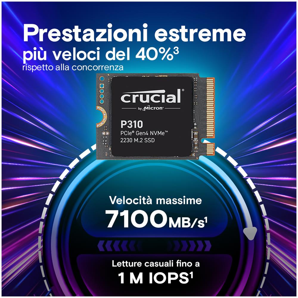 P310 1TB PCIe Gen4 NVMe 2230 M. 2 SSD - Foto 2