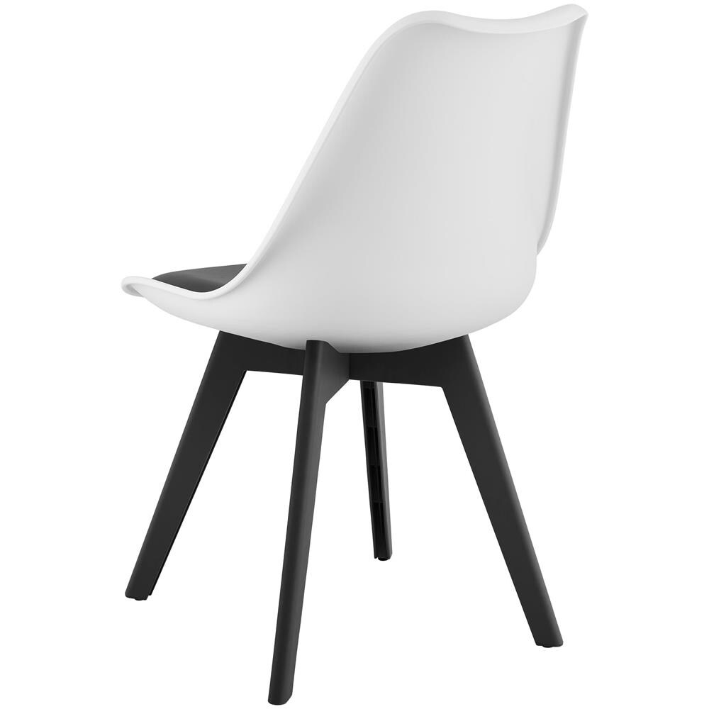 Sedia RIXK - Design ergonomico senza tempo, nero e bianco x 3 - Foto 5