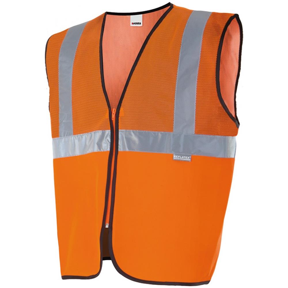 146 Gilet Alta Visibilità Con Tessuto A Rete, Colore Arancio, Taglia L - Foto 1