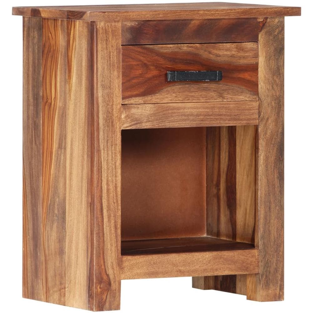 Comodino 40x30x50 cm in Legno Massello di Sheesham - Foto 1