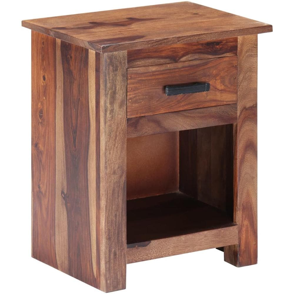 Comodino 40x30x50 cm in Legno Massello di Sheesham - Foto 13