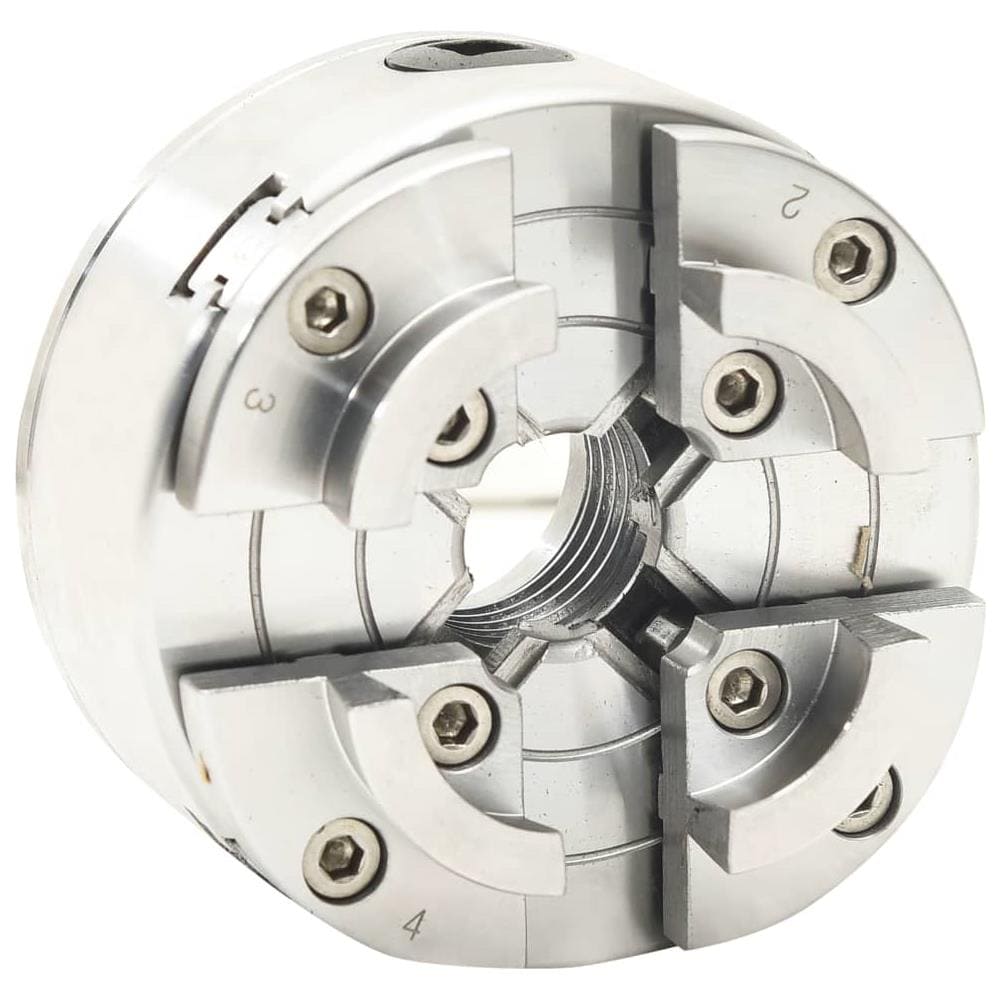 Mandrino Legno a 4 Griffe Connessione Acciaio Argento M33 9 mm - Foto 3