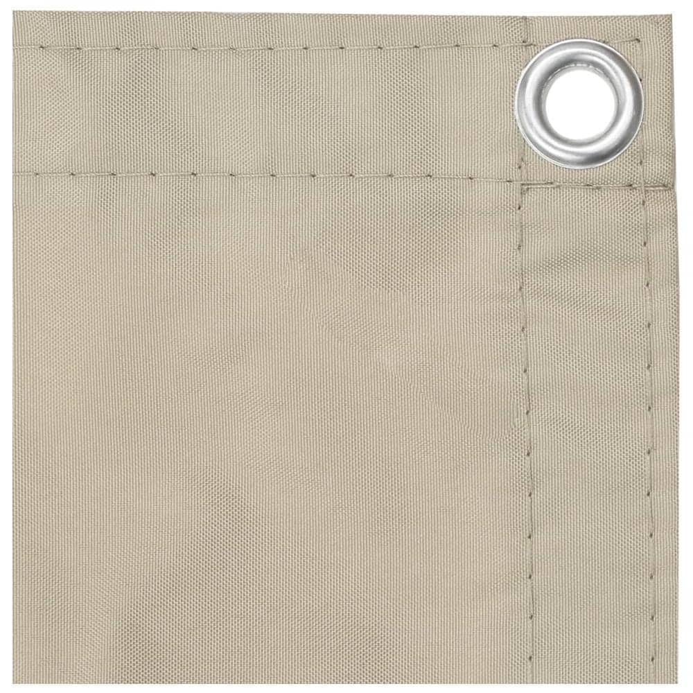 Paravento Balcone Beige 120x300 cm Tessuto Oxford - Foto 2