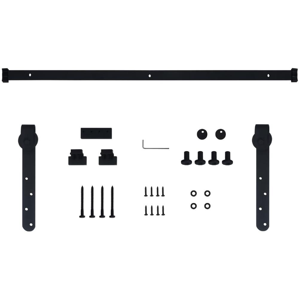 Kit Mini Porta Scorrevole Stalla in Acciaio al Carbonio 152 cm - Foto 2