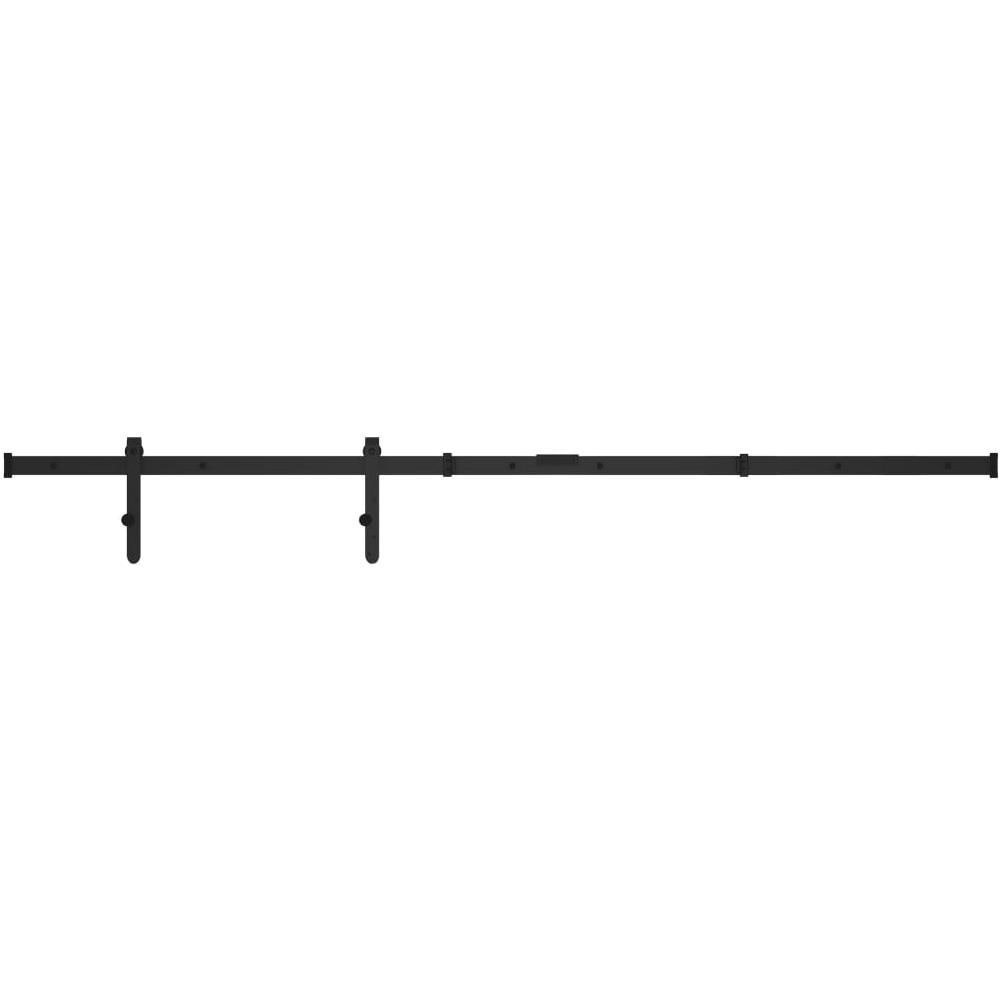 Kit Mini Porta Scorrevole Stalla in Acciaio al Carbonio 152 cm - Foto 1