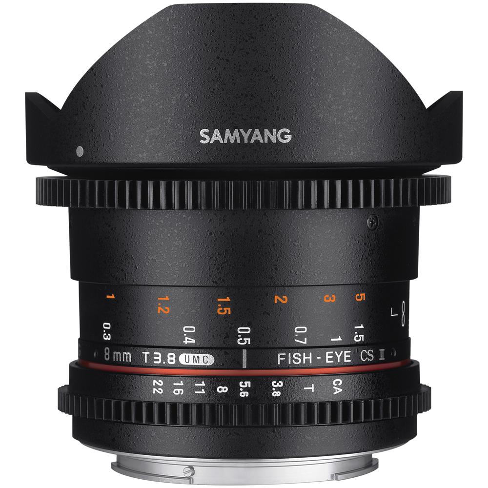 Samyang 8mm T3.1 Cine UMC Fisheye II für Samsung NX schwarz Samyang 8mm T3.1 Cine UMC Fisheye II für Samsung NX schwarz