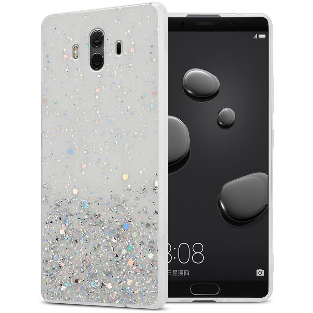 Cadorabo Custodia Compatibile Con Huawei Mate 10 / Nova 2i In Trasparente Con Glitter - Coperchio Protettivo In Silicone Tpu Flessibile Con Glitter Scintillanti - Foto 1