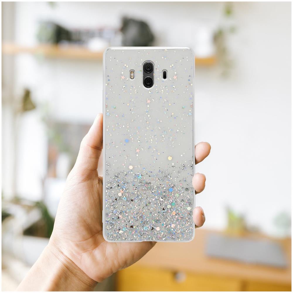 Cadorabo Custodia Compatibile Con Huawei Mate 10 / Nova 2i In Trasparente Con Glitter - Coperchio Protettivo In Silicone Tpu Flessibile Con Glitter Scintillanti - Foto 8