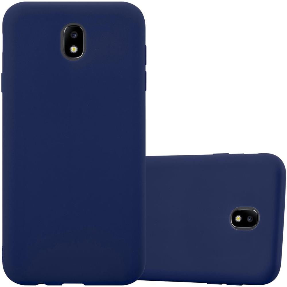 Custodia Compatibile Con Samsung Galaxy J3 2017 Us Version In Candy Blu Scuro - Coperchio Protettivo In Silicone Tpu Flessibile - Foto 1