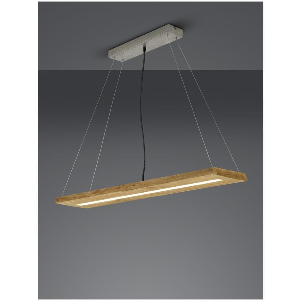 Brad Sospensione / mensola Led Legno Con Regolazione Intensita' Con Interruttore L. 100cm - Foto 1