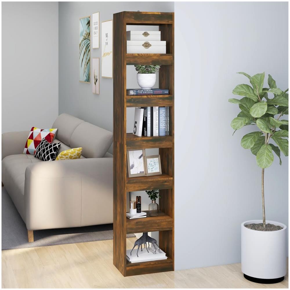Libreria / divisorio Rovere Fumo 40x30x198 Cm - Foto 1
