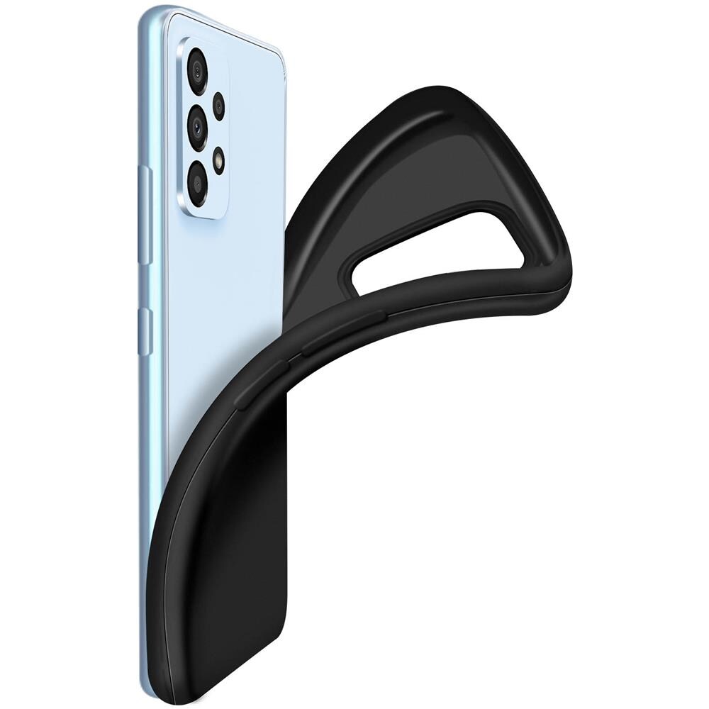 Cover Samsung Galaxy A53 5g Silicone Flessibile Resistente Nera - Foto 5