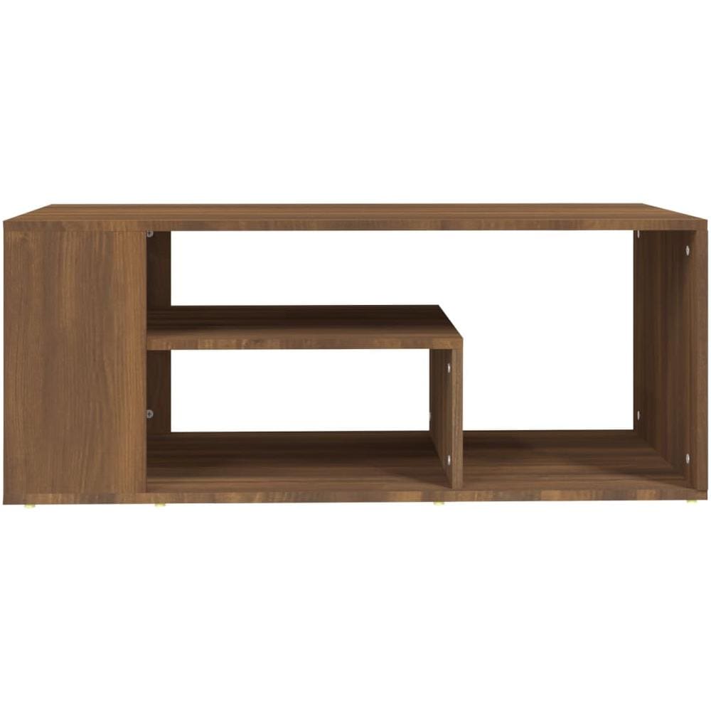 Tavolino Salotto Rovere Marrone 100x50x40 Cm Legno Multistrato - Foto 2