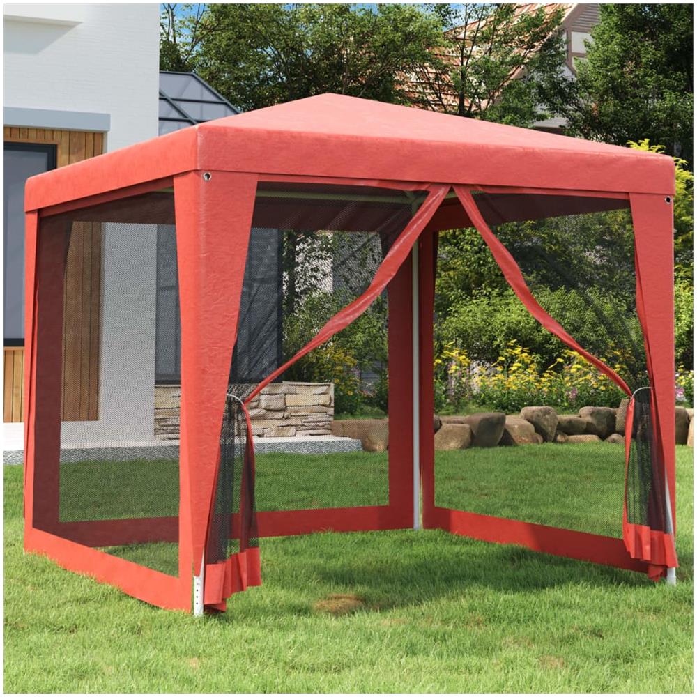 Tenda Per Feste Con Pareti Laterali In Rete 2,5x2,5 M Hdpe - Foto 1