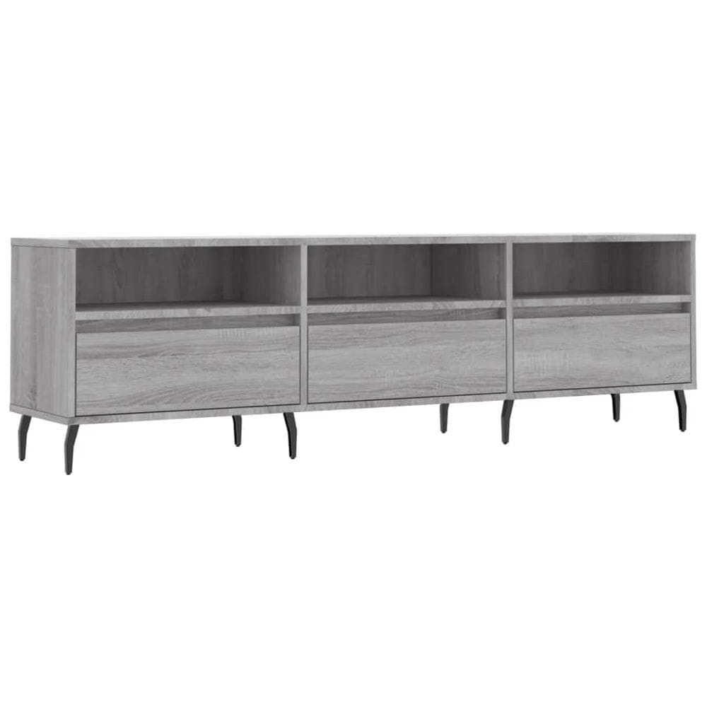 Mobile Porta Tv Grigio Sonoma 150x30x44,5 Cm Legno Multistrato - Foto 2