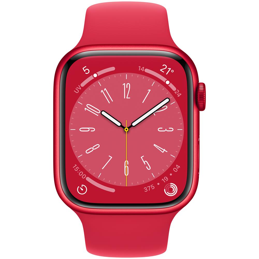 Watch Series 8 OLED 45 mm Digitale 396 x 484 Pixel Touch screen 4G Rosso Wi-Fi GPS (satellitare) - Foto 2