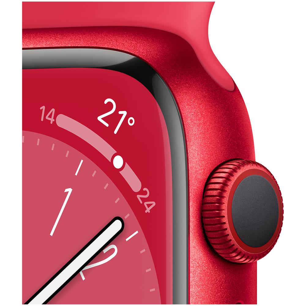 Watch Series 8 OLED 45 mm Digitale 396 x 484 Pixel Touch screen 4G Rosso Wi-Fi GPS (satellitare) - Foto 3