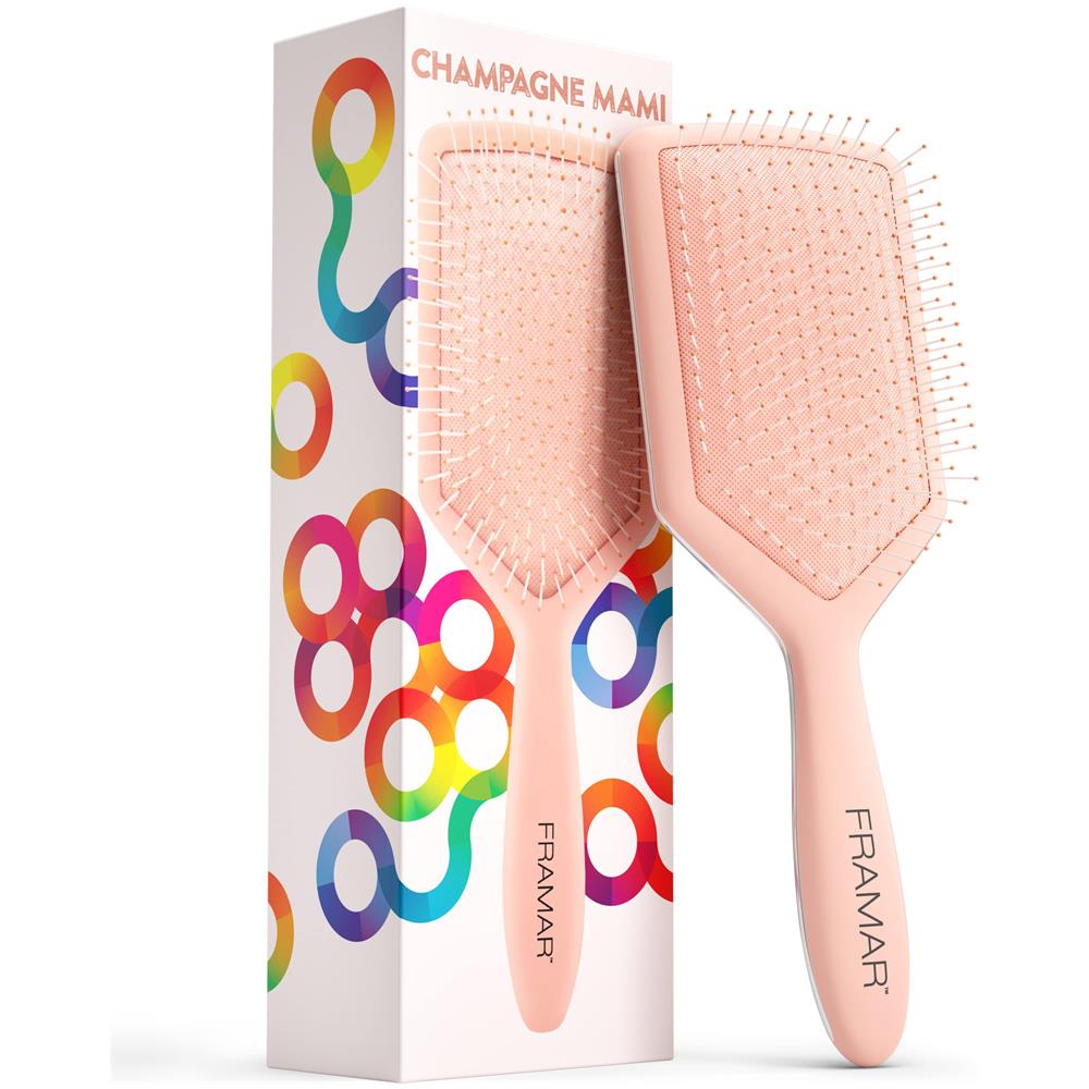 Spazzola Districante, Spazzola Paddle - Spazzola Districante Elegante, Spazzola Per Capelli No More Tangles - Spazzole Per Capelli Per Donna, Uomo E Bambino (champagne) - Foto 1