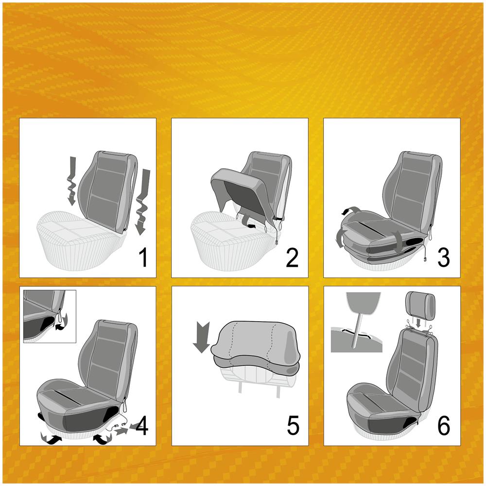 Coprisedili Auto Ranger In Vera Pelle Nera - Foto 5