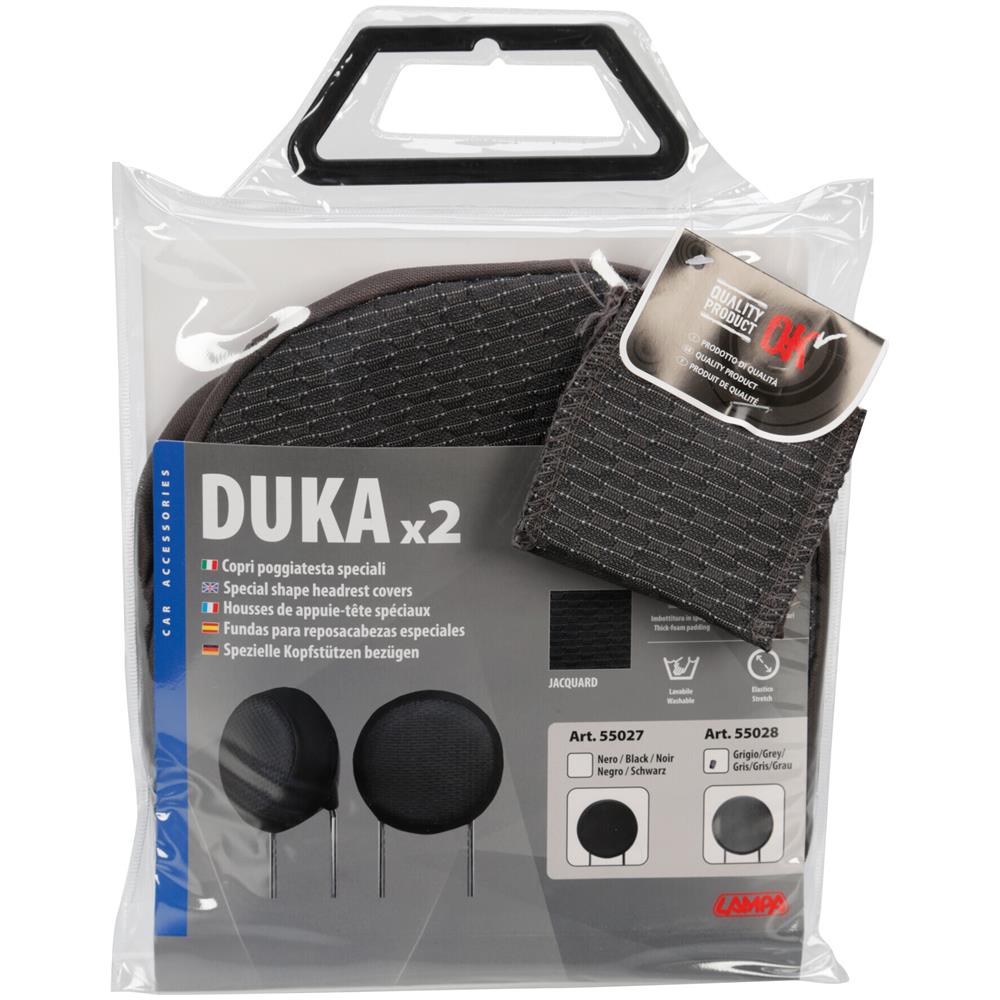 Duka Round-fit X2, Copri Poggiatesta Speciali - Grigio - Foto 2