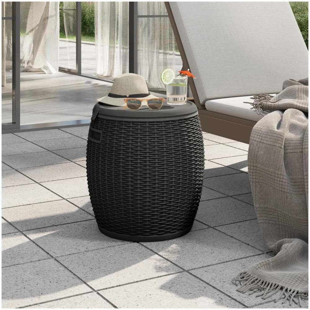 Contenitore Da Giardino 4 In 1 Polipropilene Nero - Foto 1