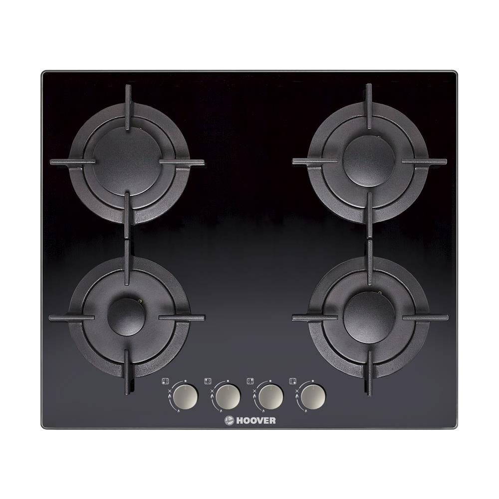 Piano Cottura ad Incasso H-HOB 300 GAS HGV64SMCB a Gas 4 Zone Cottura da 60 cm Colore Nero - Foto 1