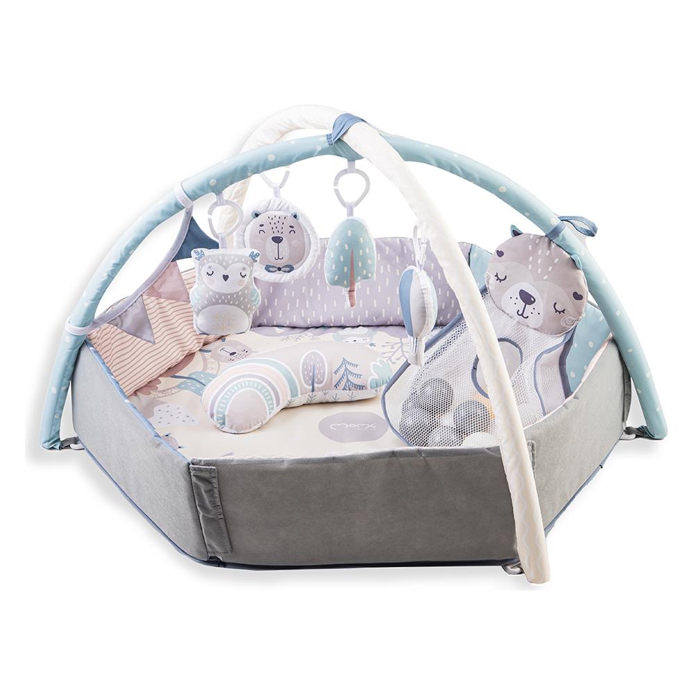 MoMi MAED00017, Tappetino da gioco per bambino, Arco giocattolo, Multicolore - Foto 1