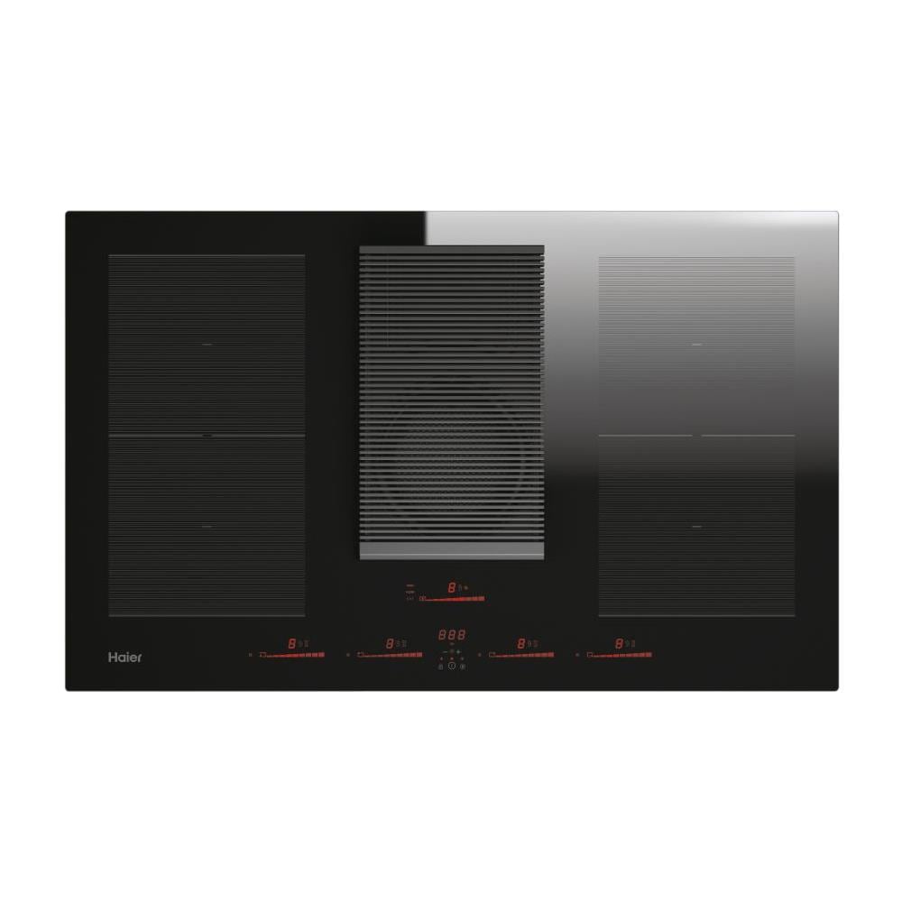 Piano Cottura HAIH8IFMCF a Induzione 4 Zone Cottura da 83 cm Cappa Aspirante / Filtrante Colore Nero - Foto 1