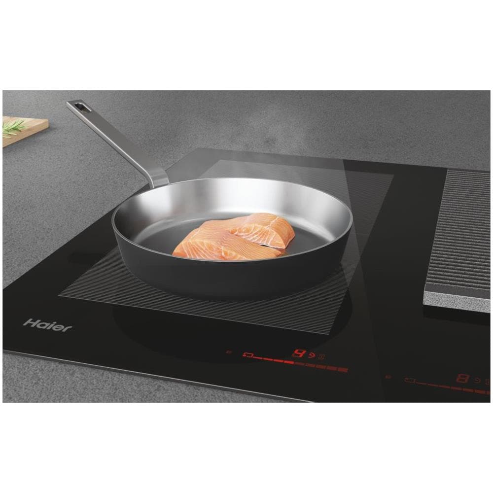 Piano Cottura HAIH8IFMCF a Induzione 4 Zone Cottura da 83 cm Cappa Aspirante / Filtrante Colore Nero - Foto 6